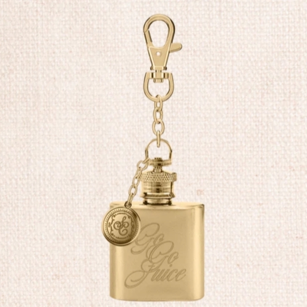 Sabrina Carpenter Go Go Flask Brass Key Holder, Bag Charm